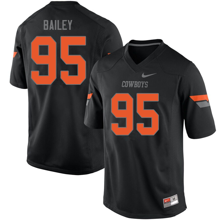 Men #95 Dan Bailey Oklahoma State Cowboys College Football Jerseys Sale-Black